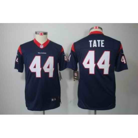 Youth Nike NFL Houston Texans #44 Tate Blue Color[Youth Limited Jerseys]
